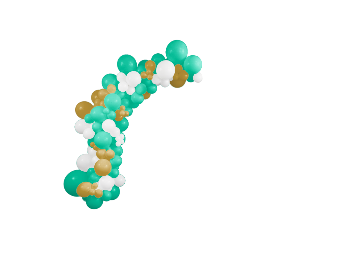 Custom DIY Half Balloon Arch